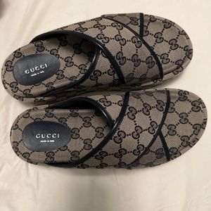 Gucci platform slides